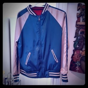 One of a kind Sample sale reversible varsity coat